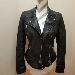 Zara faux leather jacket
